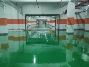 水性环氧涂料用于苏州医疗器械产业园地下停车场